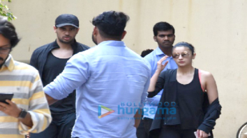 Sidharth Malhotra and Alia Bhatt snapped post meeting at Vishesh films’ office