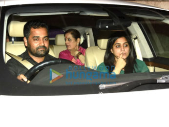 Sonakshi Sinha and family snapped post 'Noor' screening