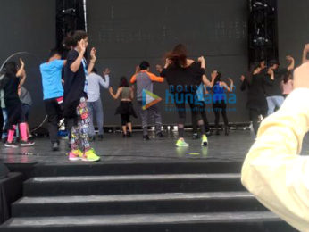 Sonakshi Sinha rehearsing for 'Dabangg Tour Hungama' in Hong Kong