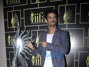 Sushant Singh Rajput and Kriti Sanon snapped during the 'IIFA Voting Day' event