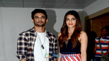 Sushant Singh Rajput and Kriti Sanon snapped at Raabta’s promotions