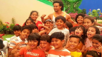 Watch: Tiger Shroff having a blast with children while shooting for Sony YAY!