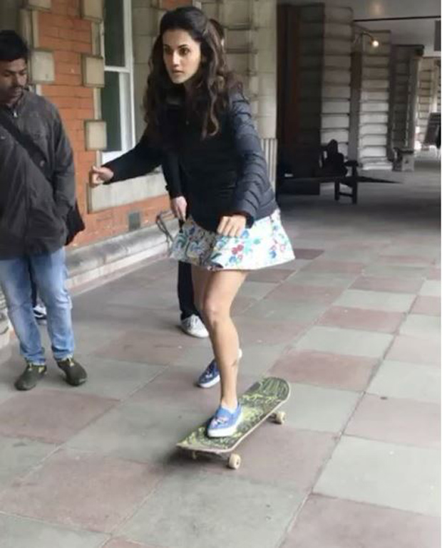 Varun Dhawan’s crazy morning antics and Taapsee Pannu skateboard lessons on Judwaa 2 sets will make your day-1