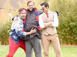 WOW! David Dhawan poses with his Judwaa sons, Prem and Rajaa