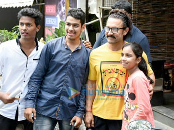 Aamir Khan snapped post spa session