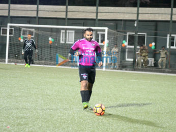 Abhishek Bachchan and Ranbir Kapoor play a friendly football match with the CISF personnels