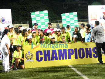 Abhishek Bachchan and Ranbir Kapoor play a friendly football match with the CISF personnels