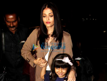 Aishwarya Rai Bachchan and Aaradhya Bachchan depart for Cannes 2017