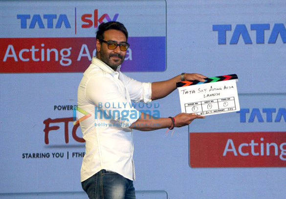 ajay devgn and suniel shetty launch tata sky acting adda5