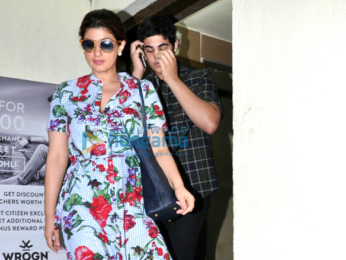 Akshay Kumar and family snapped post a movie screening at PVR Juhu