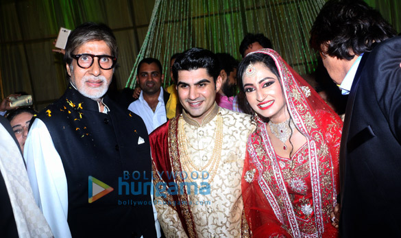 amitabh snapped at a close friends son wedding 1