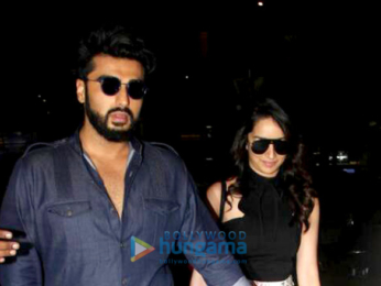 Arjun Kapoor and Shraddha Kapoor arrive back from Kolkata