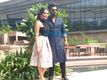Arjun Kapoor and Shraddha Kapoor snapped promoting their film Half Girlfriend in Kolkatta