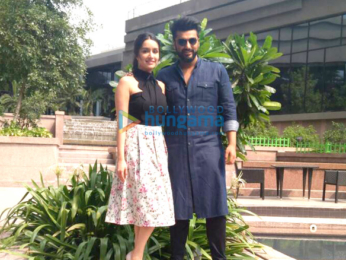 Arjun Kapoor and Shraddha Kapoor snapped promoting their film Half Girlfriend in Kolkatta