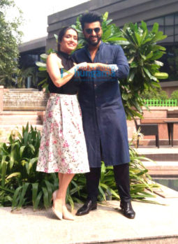 Arjun Kapoor and Shraddha Kapoor snapped promoting their film Half Girlfriend in Kolkatta