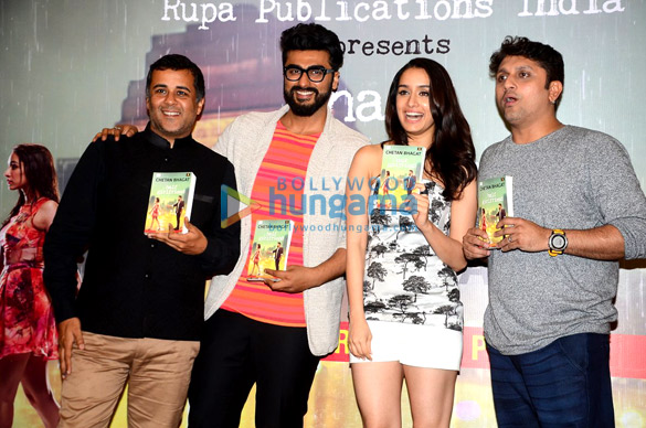 arjun and shraddha unveil half girlfriend book 4
