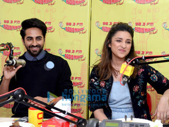 Ayushmann Khurrana and Parineeti Chopra promote 'Meri Pyaari Bindu' at 98.3 FM Radio Mirchi
