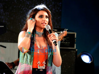 Ayushmann Khurrana and Parineeti Chopra at the musical concert of their film Meri Pyaari Bindu