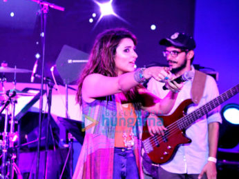 Ayushmann Khurrana and Parineeti Chopra at the musical concert of their film Meri Pyaari Bindu