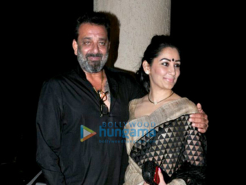 Wrap-up bash of the film Bhoomi with Sanjay Dutt and cast