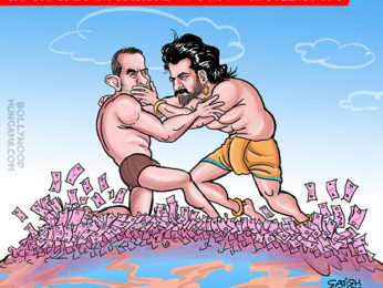 Bollywood Toons: Can Dangal beat Bahubali2 in box-office collection? Bollywood Toons: Can Dangal beat Bahubali2 in box-office collection?