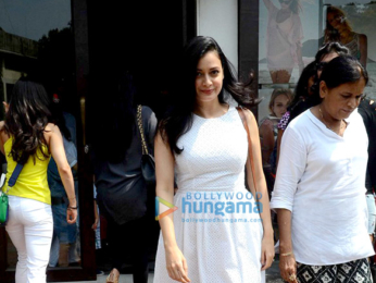 Dia Mirza snapped with her husband Sahil Sangha post lunch in Bandra