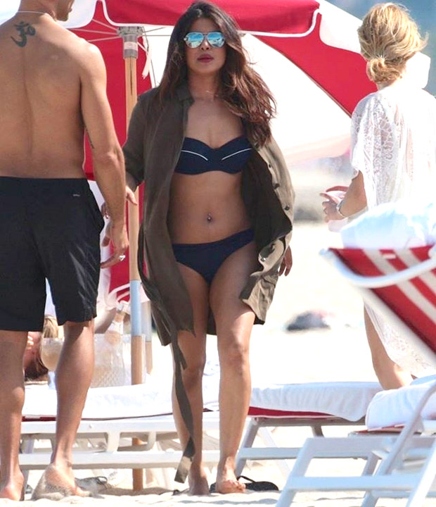 HOT! Priyanka Chopra flaunts her curves in a SEXY bikini with Victoria’s Secret model Adriana Lima at Miami Beach-2