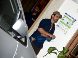Hrithik Roshan, Sussanne Roshan, Twinkle Khanna and Gayatri Joshi snapped post dinner at a friend’s house in Bandra