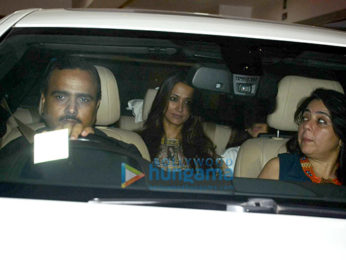 Hrithik Roshan, Sussanne Roshan, Twinkle Khanna and Gayatri Joshi snapped post dinner at a friend's house in Bandra