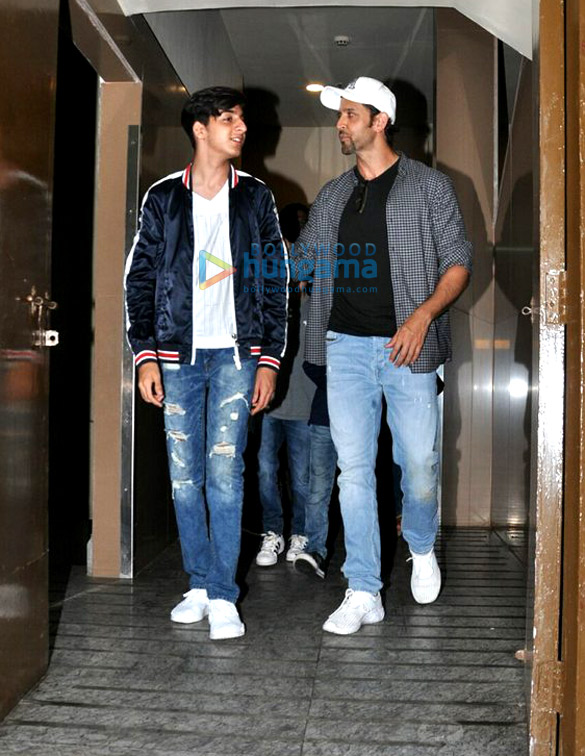 hrithik roshan sussanne roshan and kids snapped post a movie screening at pvr 2