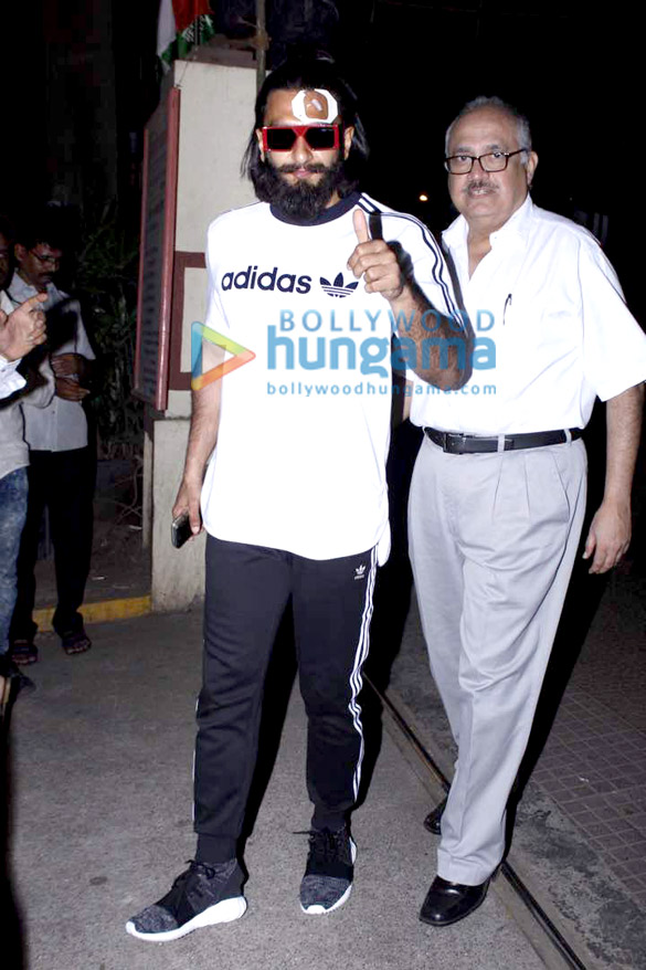 Injured Ranveer Singh snapped post getting treatment at Lilavati Hospital in Mumbai