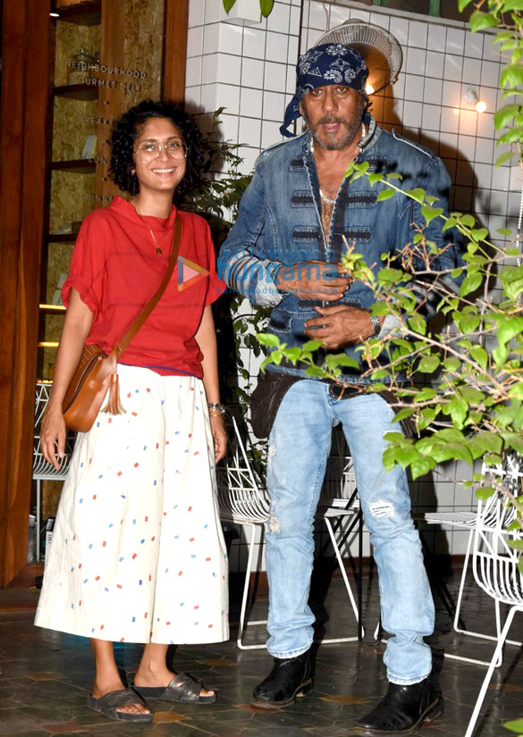 jackie and kiran snapped post dinner at village shop 2