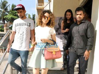 Kangna Ranaut snapped post a movie screening at PVR Juhu