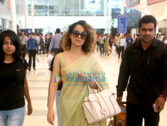 Kangna Ranaut snapped while returning from Banaras