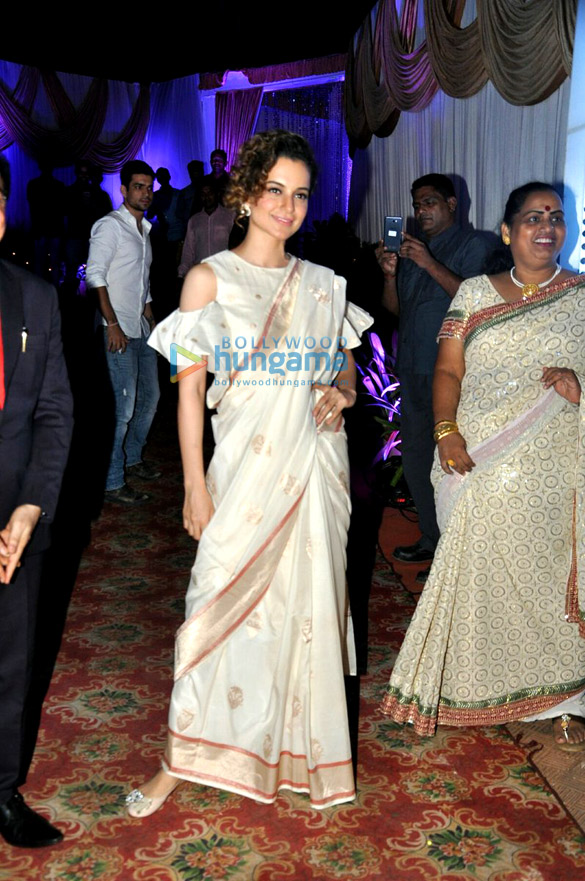 Kangna Ranaut snapped at a friend’s wedding in Juhu Kangna Ranaut snapped at a friend’s wedding in Juhu