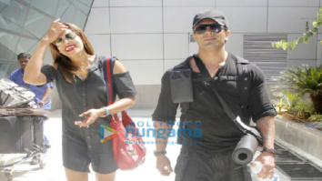 Karan Singh Grover, Bipasha Basu return from Goa post celebrating one year of marriage