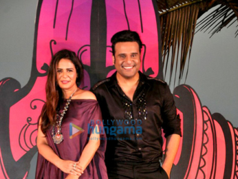 Krushna Abhishek and Mona Singh at the launch of 'India Banega Manch'