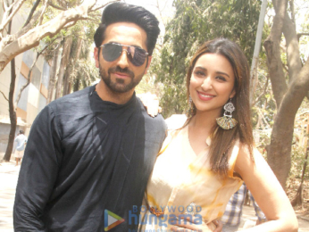 Parineeti Chopra and Ayushmann Khurrana promote their film 'Meri Pyaari Bindu' on the sets of TV show, Shakti - Astitva Ke Ehsaas Ki