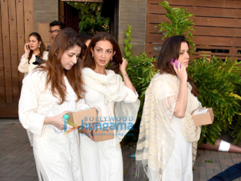 Prayer meet of Sonam Kapoor's grand mother Duru Bhambhani in Bandra