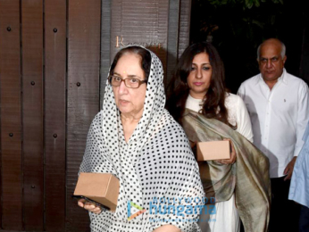 Prayer meet of Sonam Kapoor's grand mother Duru Bhambhani in Bandra