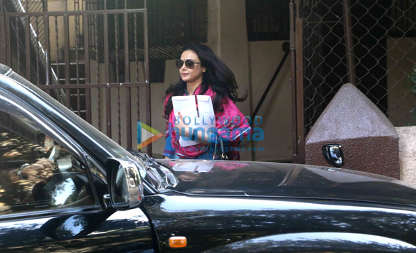 Preity Zinta snapped post her dubbing sessions in Bandra