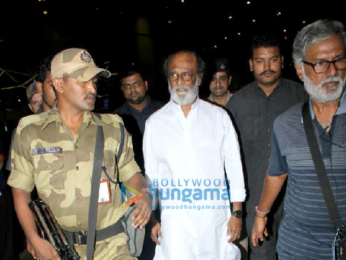 Rajnikant arrives in Mumbai amidst heavy security