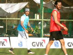Ranbir Kapoor snapped while playing football in Bandra