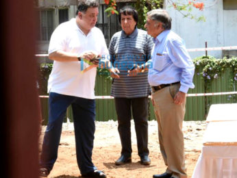 Rishi Kapoor and Neetu Singh snapped at Krishnaraj bunglow