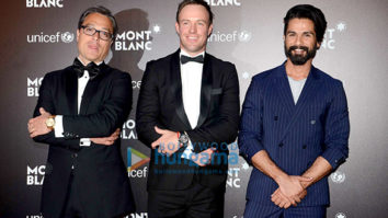 Shahid Kapoor looks suave as he poses on the red carpet at the ‘Mont Blanc’ bash