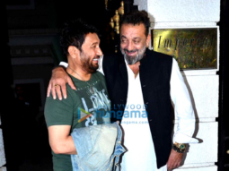 Shekhar Suman and R Madhavan snapped post dinner at Sanjay Dutt’s house