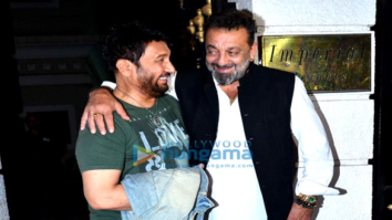 Shekhar Suman and R Madhavan snapped post dinner at Sanjay Dutt’s house