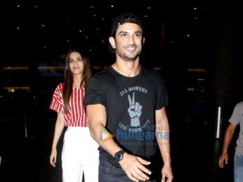 Sushant Singh Rajput, Kriti Sanon, Diana Penty and Farhan Akhtar snapped at the airport