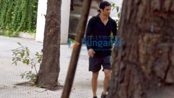 Sushant Singh Rajput and Kriti Sanon snapped post their meeting at Maddock’s office