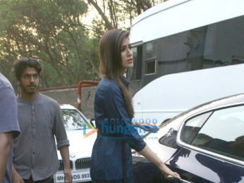 Sushant Singh Rajput and Kriti Sanon snapped promoting their film 'Raabta'